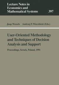 bokomslag User-Oriented Methodology and Techniques of Decision Analysis and Support