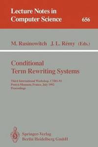 bokomslag Conditional Term Rewriting Systems