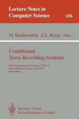 bokomslag Conditional Term Rewriting Systems