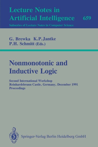 Gerhard Brewka, Klaus P. Jantke, Peter H. Schmitt - Nonmonotonic and Inductive Logic, Häftad