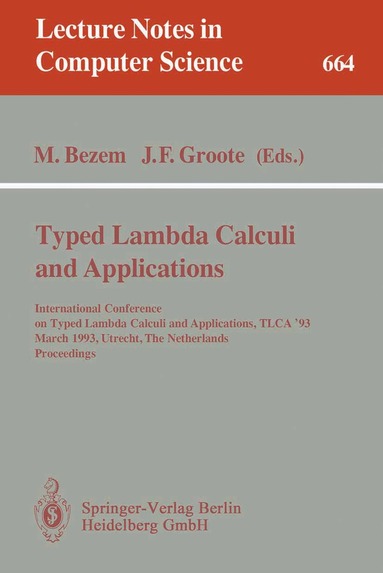 Marc Bezem, Jan F. Groote - Typed Lambda Calculi and Applications, Häftad