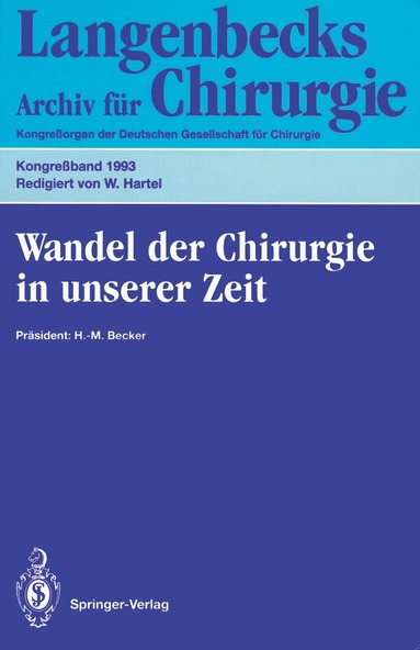 W. Hartel - Wandel der Chirurgie in unserer Zeit, Häftad