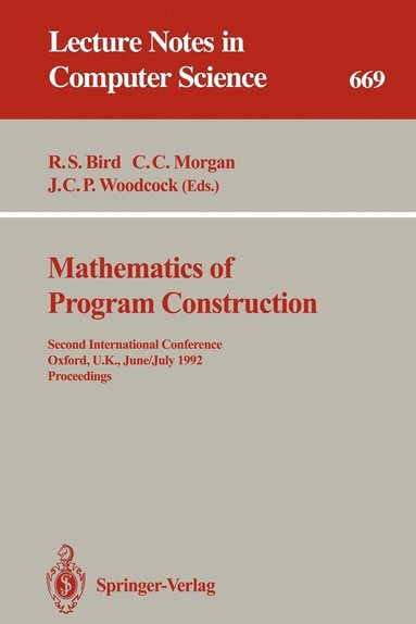 bokomslag Mathematics of Program Construction