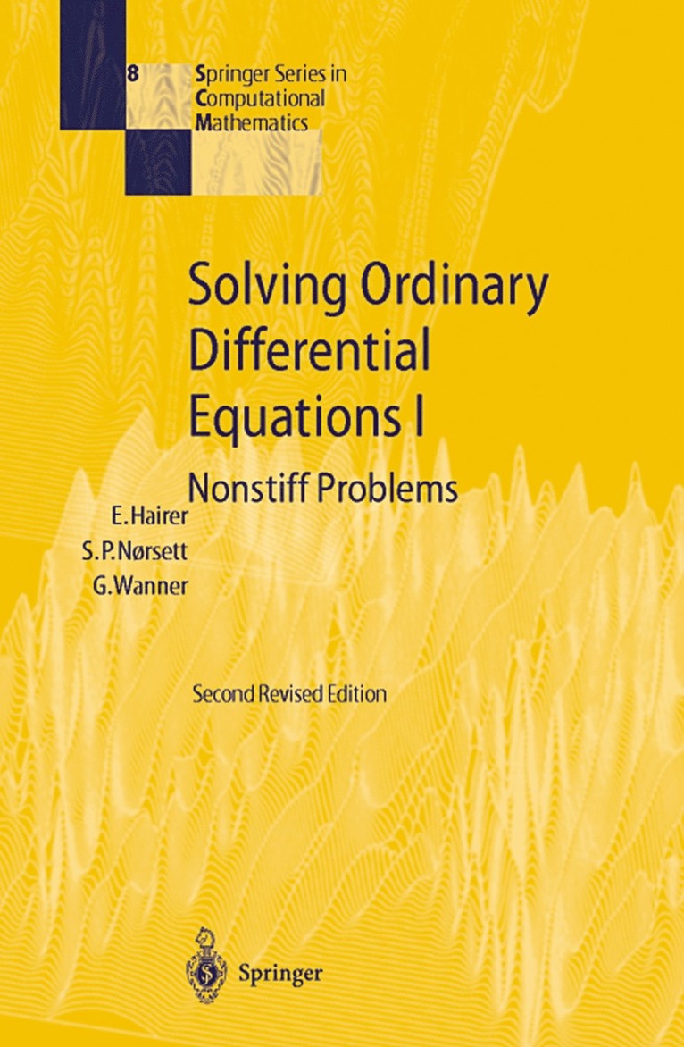 Solving Ordinary Differential Equations I 1