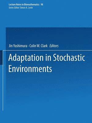 bokomslag Adaptation in Stochastic Environments