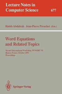 bokomslag Word Equations and Related Topics