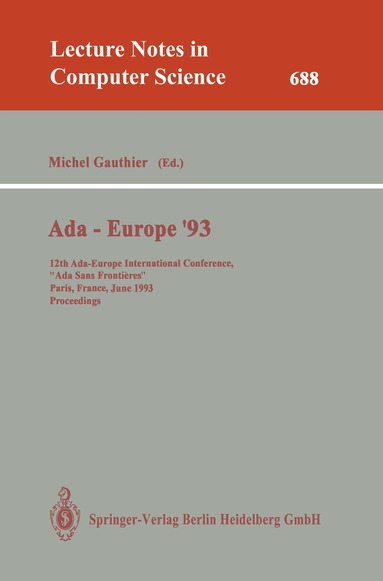 Michel Gauthier - Ada-Europe '93, Häftad