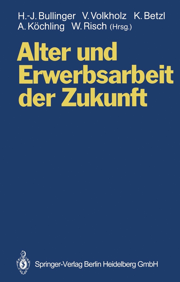 Alter und Erwerbsarbeit der Zukunft