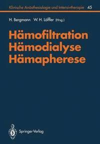 bokomslag Hmofiltration, Hmodialyse, Hmapherese