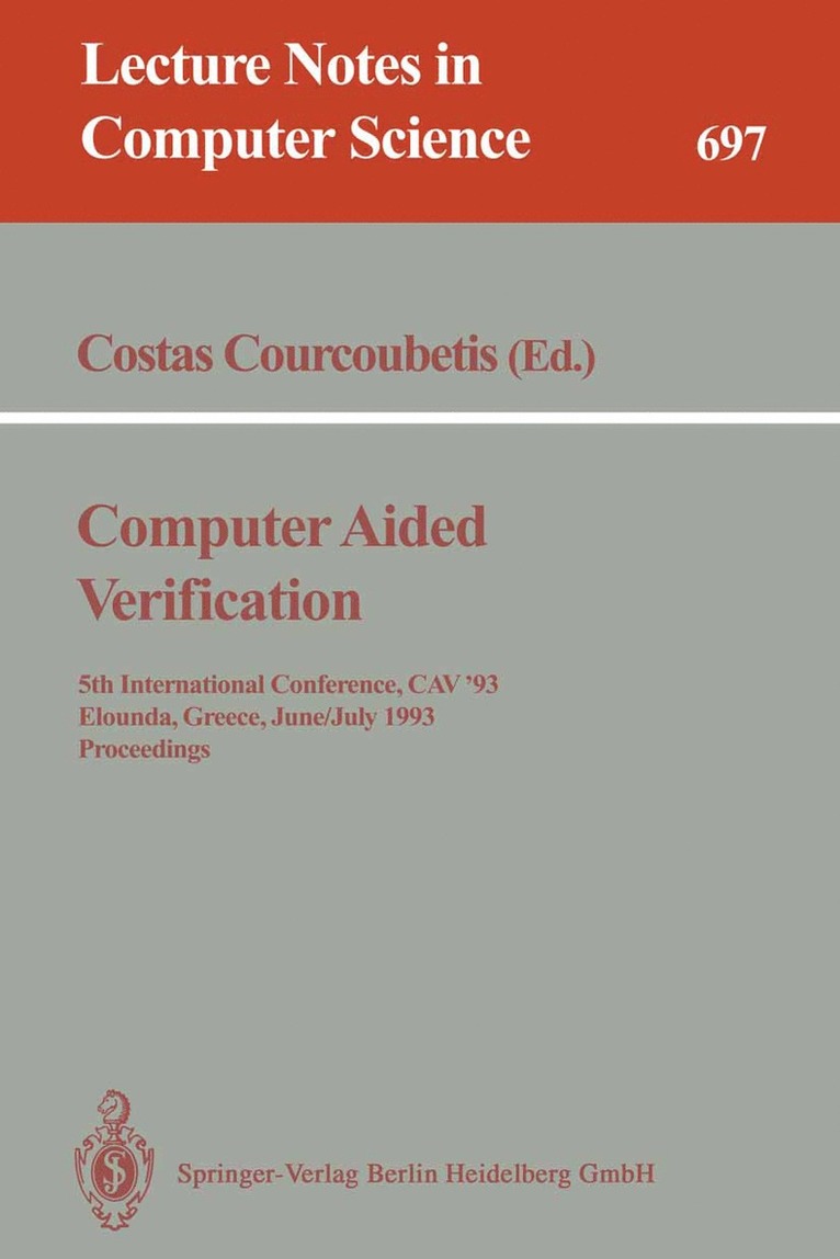 Costas Courcoubetis - Computer Aided Verification, Häftad