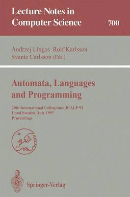 bokomslag Automata, Languages and Programming