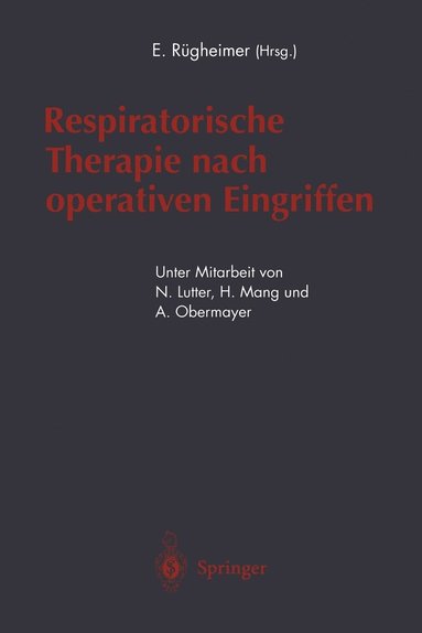 bokomslag Respiratorische Therapie nach operativen Eingriffen