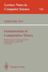 bokomslag Fundamentals of Computation Theory
