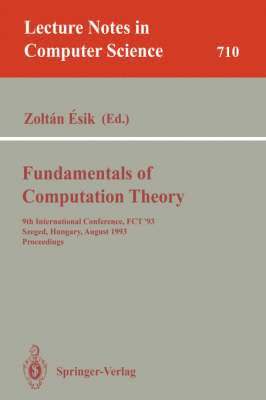 bokomslag Fundamentals of Computation Theory