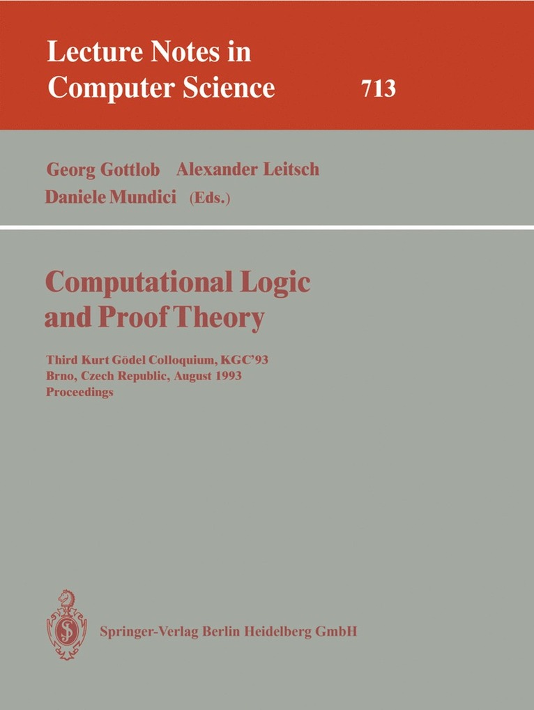 Computational Logic and Proof Theory 1