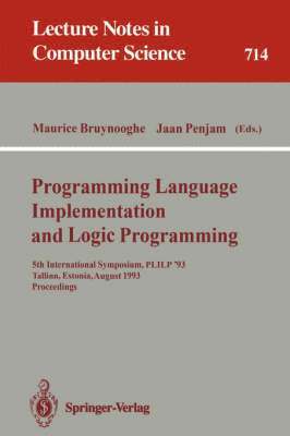 bokomslag Programming Language Implementation and Logic Programming