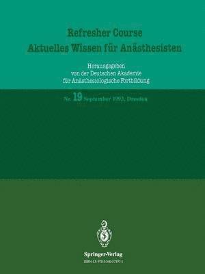 bokomslag Refresher Course  Aktuelles Wissen fr Ansthesisten