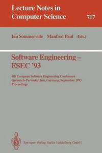 bokomslag Software Engineering - ESEC '93