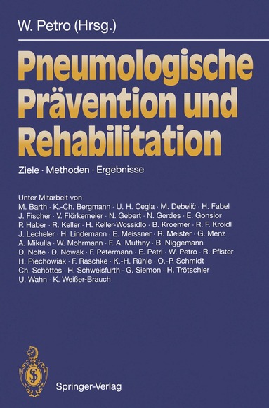 Wolfgang Petro - Pneumologische Prävention und Rehabilitation, Häftad