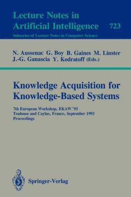 bokomslag Knowledge Acquisition for Knowledge-Based Systems