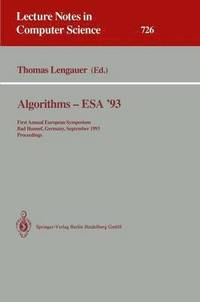 bokomslag Algorithms - ESA '93