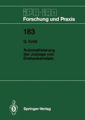 bokomslag Automatisierung der Justage von Drehankerrelais