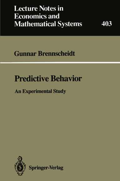 Gunnar Brennscheidt - Predictive Behavior, Häftad