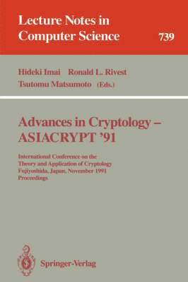 Advances in Cryptology - ASIACRYPT '91 1