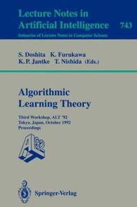 bokomslag Algorithmic Learning Theory - ALT '92
