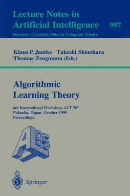 bokomslag Algorithmic Learning Theory