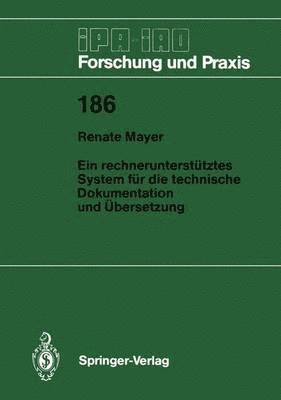 bokomslag Ein rechneruntersttztes System fr die technische Dokumentation und bersetzung