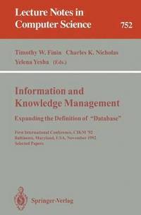 bokomslag Information and Knowledge Management: Expanding the Definition of "Database"