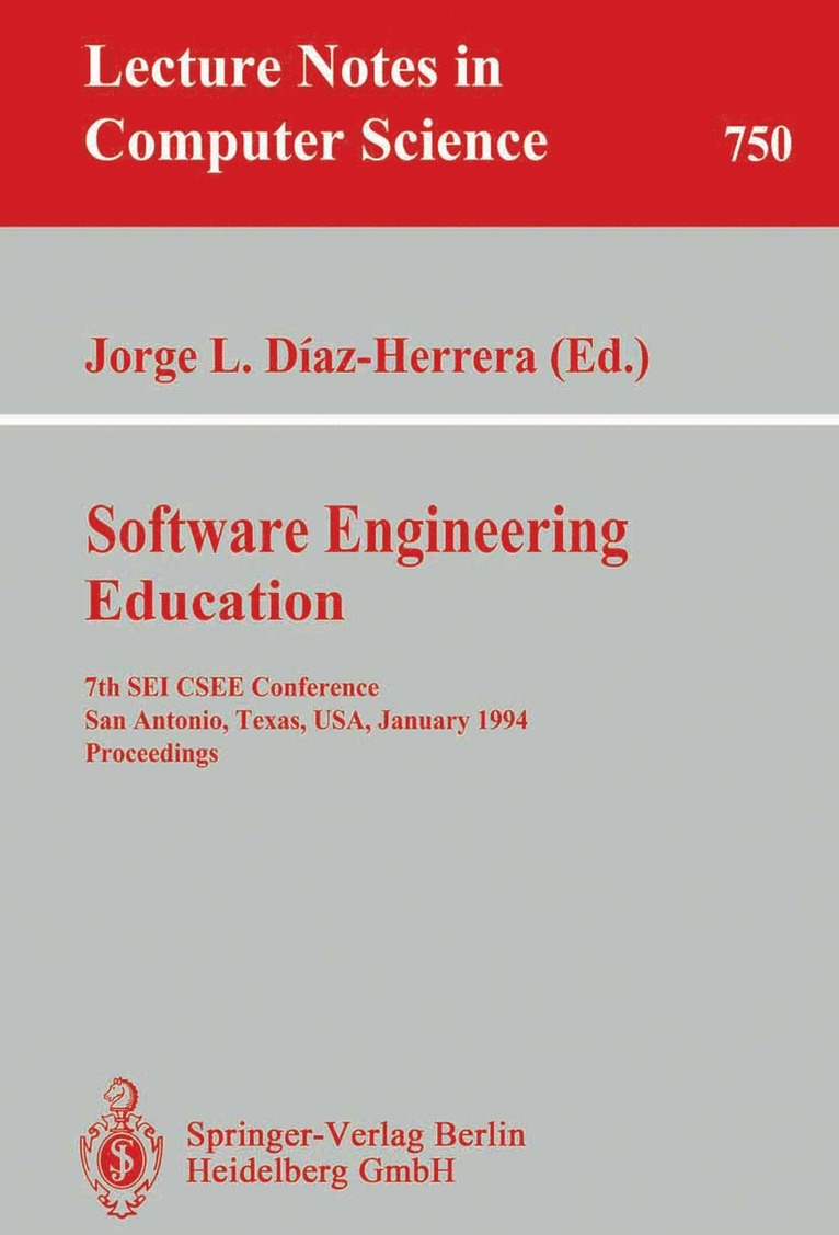 Jorge L. Diaz-Herrera - Software Engineering Education, Häftad
