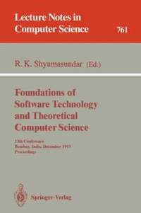 bokomslag Foundations of Software Technology and Theoretical Computer Science