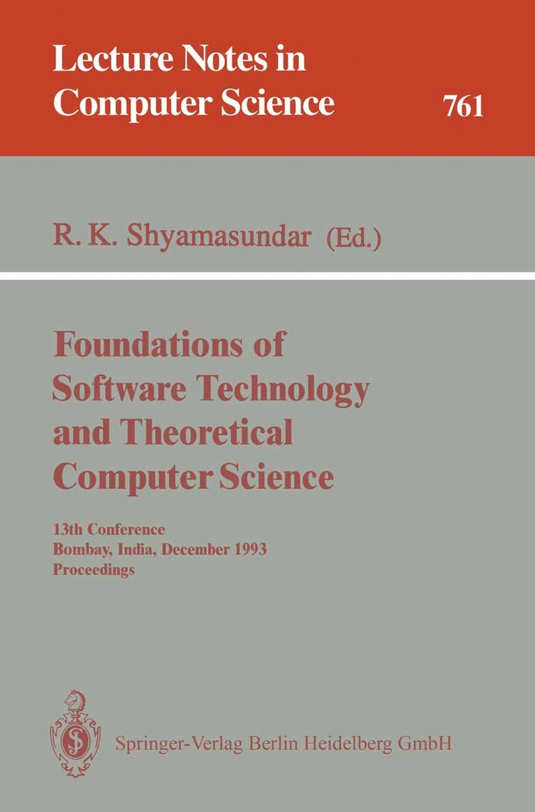 Foundations of Software Technology and Theoretical Computer Science 1