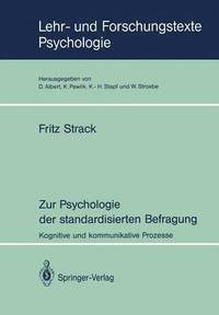 bokomslag Zur Psychologie der standardisierten Befragung
