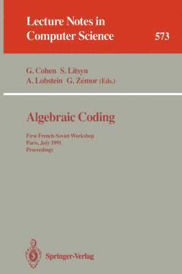 Algebraic Coding 1