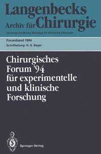 bokomslag 111. Kongre der Deutschen Gesellschaft fr Chirurgie Mnchen, 5.9. April 1994