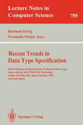 bokomslag Recent Trends in Data Type Specification