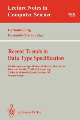 bokomslag Recent Trends in Data Type Specification