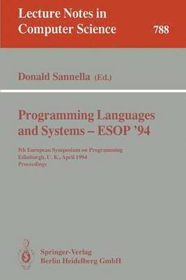 Programming Languages and Systems - ESOP '94