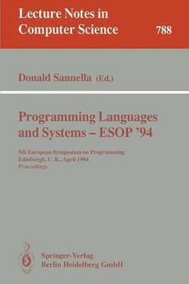 Programming Languages and Systems - ESOP '94 1