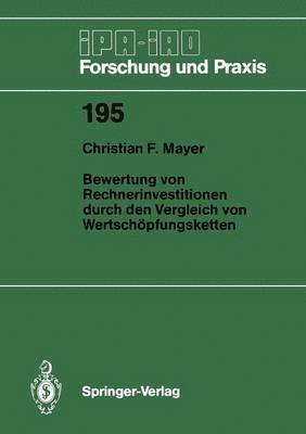 bokomslag Bewertung von Rechnerinvestitionen durch den Vergleich von Wertschpfungsketten