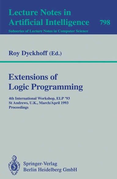 Roy Dyckhoff - Extensions of Logic Programming, Häftad