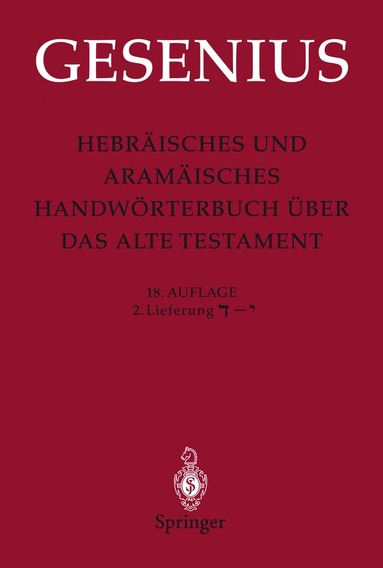 bokomslag Hebräisches und Aramäisches Handwörterbuch über das Alte Testament