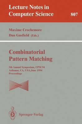 bokomslag Combinatorial Pattern Matching