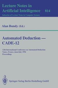 bokomslag Automated Deduction - CADE-12