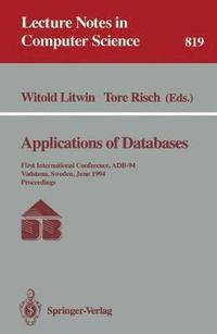 bokomslag Applications of Databases