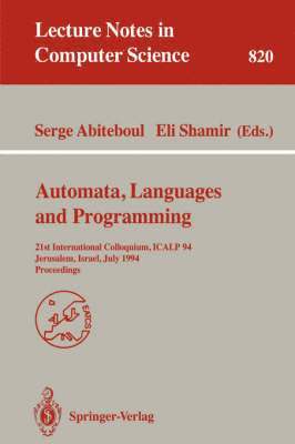 bokomslag Automata, Languages, and Programming