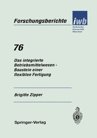 bokomslag Das integrierte Betriebsmittelwesen - Baustein einer flexiblen Fertigung